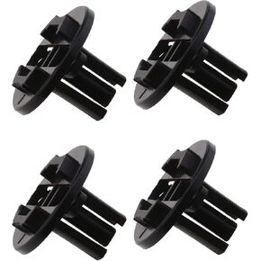 1248210520 Car Headlight Fastener Clip 38mm x 29mm Black Plastic Auto Headlamp Retainer Clip Holder Pack of 4