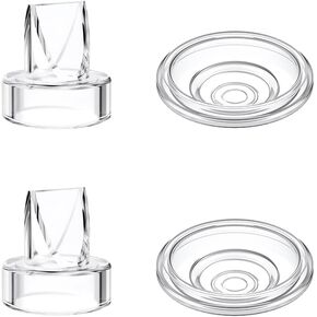 6pcs Duckbill Valves and 4pcs Silicone Diaphragm Compatible with Momcozy S12 Pro/S9 Pro Wearable Breast Pump Accessories,Mom Cozy Breast Pump Replacement Accessories
