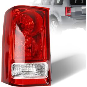 Brake Tail Light for Honda Pilot 2009-2015 - HO2801174 Rear Taillight Assembly with Bulb and Wiring Harness - Tail Lamp Replaces for 33500-SZA-A01 & 33500-SZA-A02- Passenger Right Side