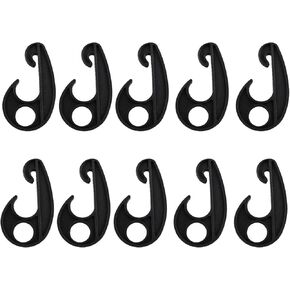 Plastic Hook PVC Car Tarpaulin Rope Hook Kayak Cord Hook Nylon Bungee Hook Car Cover Plastic Hook