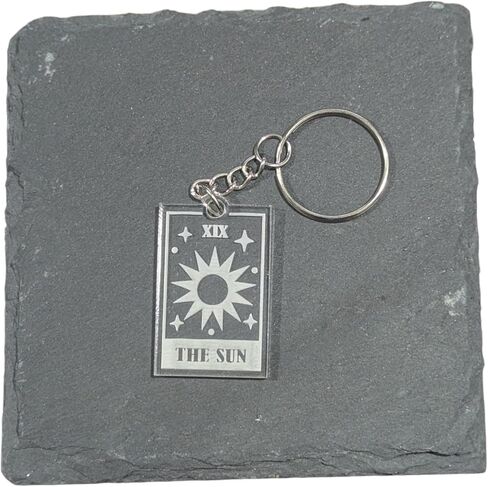 Moon Phases Crystals Keychain - Engraved Acrylic Keychains, Moon Phase Keychain, Crystal Keychain in Saudi Arabia