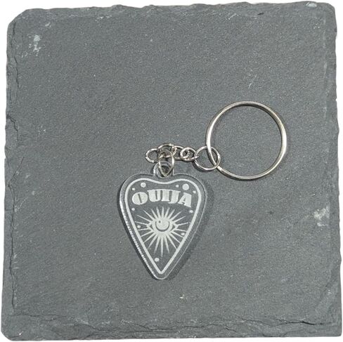 Moon Phases Crystals Keychain - Engraved Acrylic Keychains, Moon Phase Keychain, Crystal Keychain in Saudi Arabia