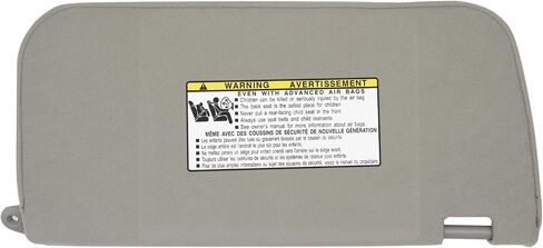 Left Driver Side Sun Visor Compatible with Nissan Frontier Xterra 2000-2004 Sun Shade Replacement 96401-7Z803 Color: Gray in Saudi Arabia
