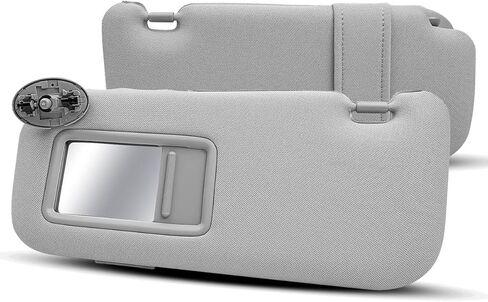 Driver Side Sun Visor Fit for Toyota Corolla 2007-2013, Front Left Sun Protection Shade Replace 74320-02711-E0 7432002711E0 Beige Cloth in Kuwait