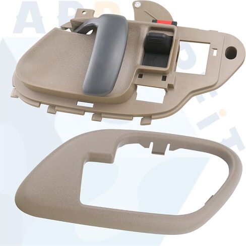 APPERFiT Interior Door Handle w/Bezel Kit LH (Gray) Compatible with 1995-2002 Chevy Chevrolet GMC Truck C1500 C2500 C3500 K1500 K2500 K3500 Suburban Tahoe Yukon Replaces 15708043 in Kuwait