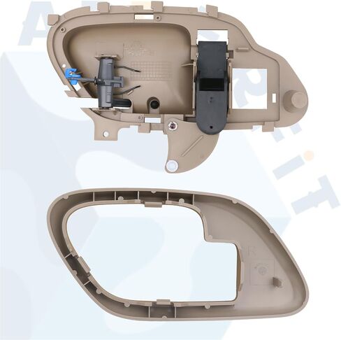 APPERFiT Interior Door Handle w/Bezel Kit LH (Gray) Compatible with 1995-2002 Chevy Chevrolet GMC Truck C1500 C2500 C3500 K1500 K2500 K3500 Suburban Tahoe Yukon Replaces 15708043 in Kuwait