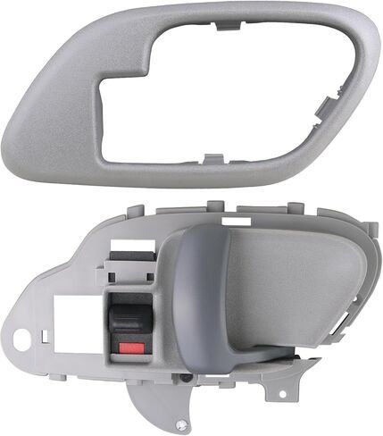 APPERFiT Interior Door Handle w/Bezel Kit LH (Gray) Compatible with 1995-2002 Chevy Chevrolet GMC Truck C1500 C2500 C3500 K1500 K2500 K3500 Suburban Tahoe Yukon Replaces 15708043 in Kuwait