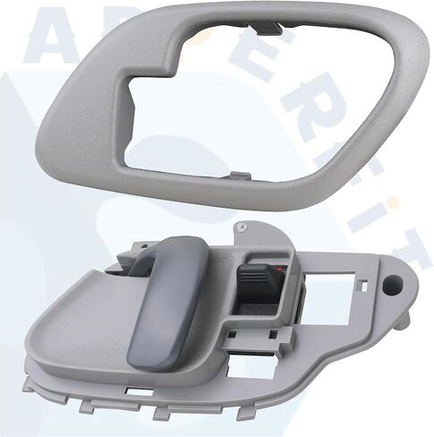 APPERFiT Interior Door Handle w/Bezel Kit LH (Gray) Compatible with 1995-2002 Chevy Chevrolet GMC Truck C1500 C2500 C3500 K1500 K2500 K3500 Suburban Tahoe Yukon Replaces 15708043 in Kuwait