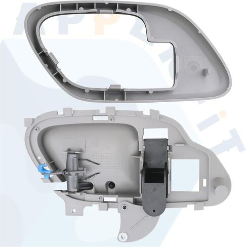 APPERFiT Interior Door Handle w/Bezel Kit LH (Gray) Compatible with 1995-2002 Chevy Chevrolet GMC Truck C1500 C2500 C3500 K1500 K2500 K3500 Suburban Tahoe Yukon Replaces 15708043 in Kuwait
