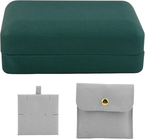 تخزين الخاتم، حامل صندوق الخاتم، مجموعة صندوق حلقي مكون من 3 قطع، منظم حلقات منظم مجوهرات للنساء والفتيات (أحمر) in Kuwait