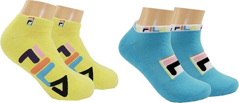جوارب Fila للجنسين مكونة من قطعتين نصف وسادة (متوسط ​​(مقاس حذاء نسائي 6-10/ حذاء شبابي 5-7)، إكسبلورر - أصفر) in Kuwait