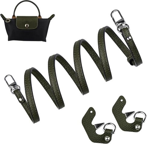 Crossbody Strap Replacement for Longchamp Le Pliage Original Pouch with Handle Mini Bag Adjustable Conversion Kit for Long Champ(Width:9mm,Color:Brown) in Saudi Arabia