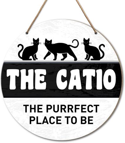 Cat Sign for Front Door, Keep Door Closed Sign for Home Front Door Wall Hanging Decor, Cat Warning Sign Decoration, Beware of Cat Sign, Do Not Let The Cats Out Sign, Cat Lover Gift for Cat Mom Cat Dad in Saudi Arabia