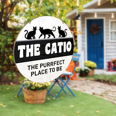 Cat Sign for Front Door, Keep Door Closed Sign for Home Front Door Wall Hanging Decor, Cat Warning Sign Decoration, Beware of Cat Sign, Do Not Let The Cats Out Sign, Cat Lover Gift for Cat Mom Cat Dad in Saudi Arabia