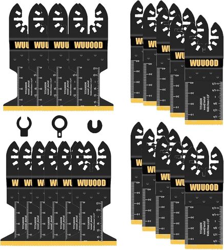 Titanium Oscillating Saw Blades,10PCS Universal Multitool Blades,Oscillating Tool Blade for Metal Wood Cutting,Multi Tool Blades Fit Dewalt Bosch Milwaukee Ryobi Rockwell Fein in Saudi Arabia
