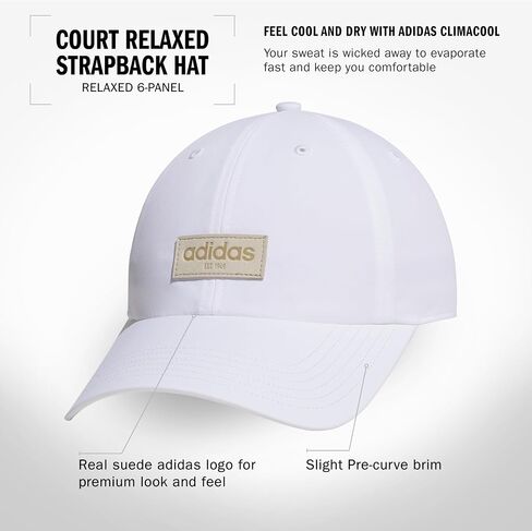 adidas Women's Court Relaxed Fit Strapback Hat in Saudi Arabia