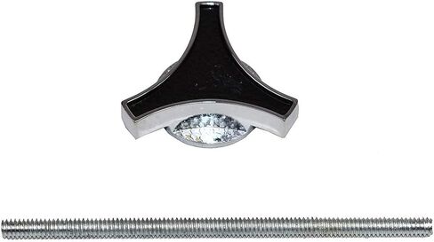 أداء الفريق - عنصر فلتر الهواء، منظف رؤوس هواء الوقود، منظف الجناح، دوار كبير عالمي - متوافق مع تشيفي فورد موبار - كروم أسود - يناسب معظم منظفات الهواء الشائعة in Kuwait