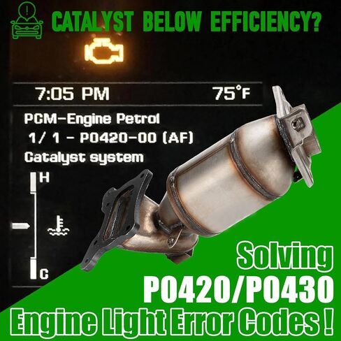 طقم المحول الحفاز الأمامي عالي التدفق مناسب مباشرة لهوندا CRV CR-V 2007 2008 2009 2.4L استبدال 53782 (متوافق مع وكالة حماية البيئة) in Kuwait