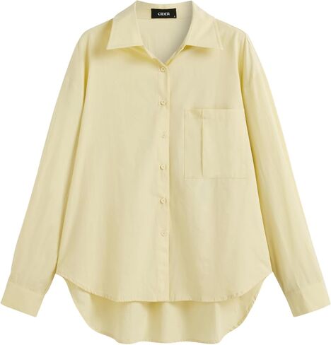 CIDER 100% Cotton Collar Solid Long Sleeve Shirt in Saudi Arabia