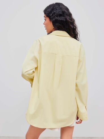 CIDER 100% Cotton Collar Solid Long Sleeve Shirt in Saudi Arabia