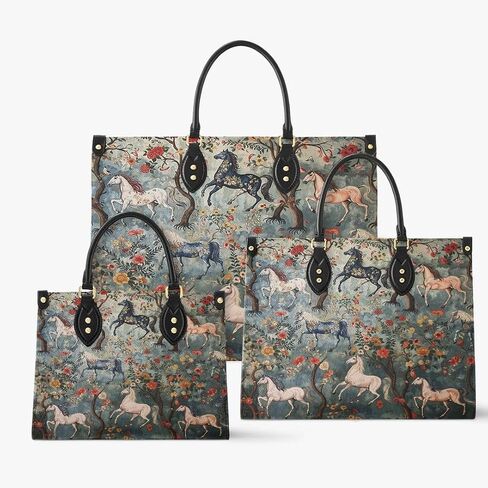 Horse Veganique Leather Tote Bag, Handbag, Work Tote Bags For Women, Office Work in Saudi Arabia