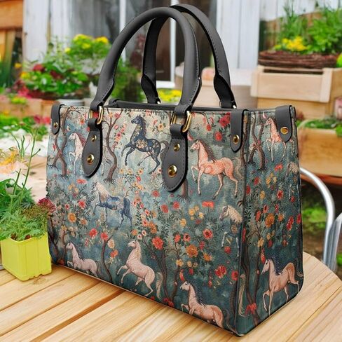Horse Veganique Leather Tote Bag, Handbag, Work Tote Bags For Women, Office Work in Saudi Arabia