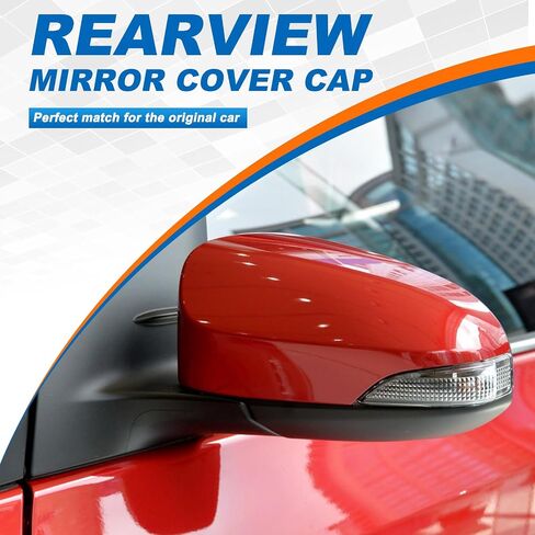 Car Rearview Mirror Cover Cap Housing Protective Cover for Exterior Mirrors Fit for Toyota Corolla 2014-2019 87945-02930 87915-02930(White, Left Driver Side in Kuwait