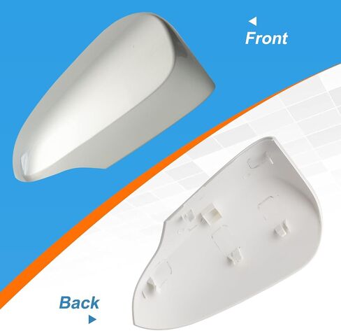 Car Rearview Mirror Cover Cap Housing Protective Cover for Exterior Mirrors Fit for Toyota Corolla 2014-2019 87945-02930 87915-02930(White, Left Driver Side in Kuwait