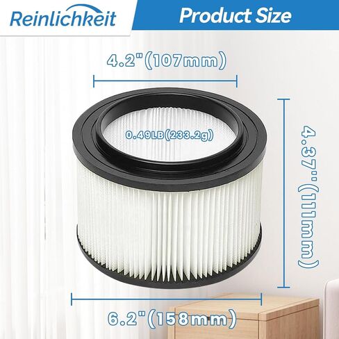 17810 Replacement Filter For Craftsman General Purpose Vacuum Filter, 3 To 4 Gallons, 9-17810 3 Pack in Saudi Arabia