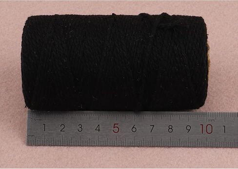656 Feet Cotton Baker's Twine Spool 10 Ply,Crafts Twine String for DIY Crafts and Gift Wrapping (Black+Grey) in Saudi Arabia