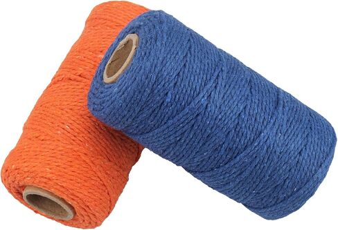 656 Feet Cotton Baker's Twine Spool 10 Ply,Crafts Twine String for DIY Crafts and Gift Wrapping (Black+Grey) in Saudi Arabia