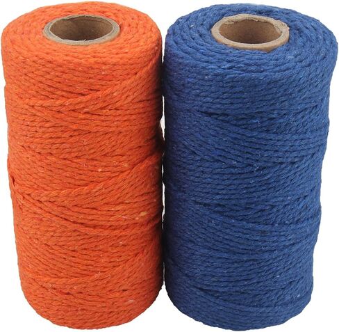 656 Feet Cotton Baker's Twine Spool 10 Ply,Crafts Twine String for DIY Crafts and Gift Wrapping (Black+Grey) in Saudi Arabia