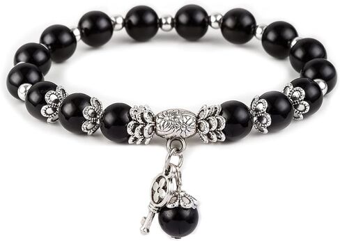 Natural Stretch Gemstone Bracelet Healing Stone Beaded Bracelets for Women Men Gifts (Unisex) in Saudi Arabia