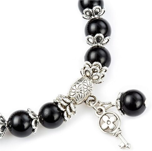 Natural Stretch Gemstone Bracelet Healing Stone Beaded Bracelets for Women Men Gifts (Unisex) in Saudi Arabia