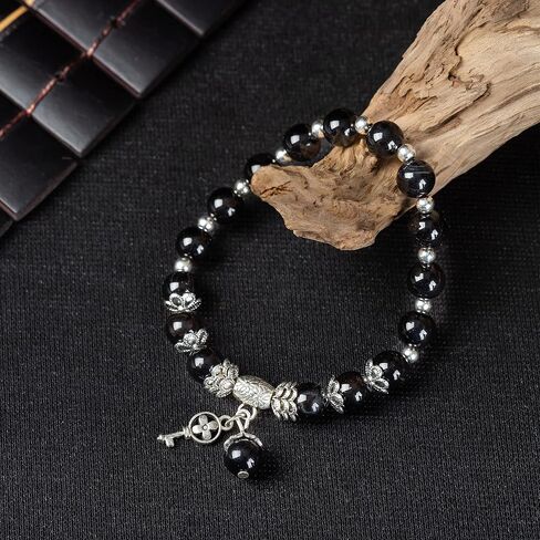 Natural Stretch Gemstone Bracelet Healing Stone Beaded Bracelets for Women Men Gifts (Unisex) in Saudi Arabia