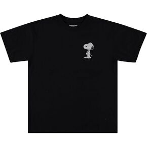 Peanuts Ladies Snoopy Fashion Shirt - Ladies Classic Snoopy Tee Juniors Curved Hem Group Tee