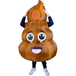 PTS Inflatable Costume Adult, Blow Up Poop Costume for Halloween Inflatables Cosplay Party