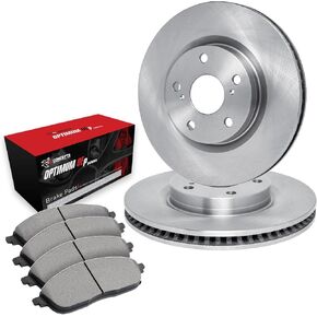 R1 Concepts Rear Brakes and Rotors Kit |Rear Brake Pads| Brake Rotors and Pads| Optimum OEp Brake Pads and Rotors|fits 2019-2022 Subaru Ascent