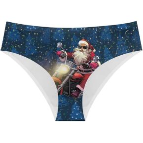 Christmas Women's Briefs Low Waisted Underwear Soft Breathable Panties