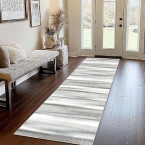 Runner Rug 2'x7' for Kitchen Living Room Hallway Entryway Hall Bathroom Laundry Mat Long Bedroom Bedside Carpet Home Decor House Accessories Apartment Essential Dorm Haves Ft 5 6 7 8 9 10 12 Foot