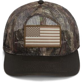 Paramount Outdoors All Mesh American Flag Hats for Men Crushable All Mesh Patriotic American Hats