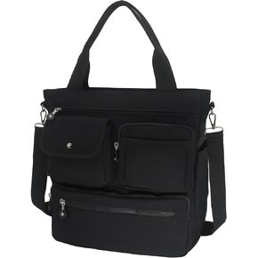 Tote Bag for Woman, Large Tote Bag with Multi Pockets, Work Shoulder Bag with Zipper for Office, Travel, Waterproof