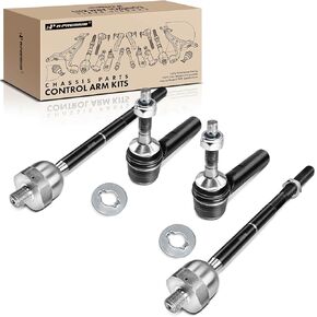 A-Premium Set of 4, Front Inner & Outer Tie Rod End Kit, Compatible with Ford Expedition 2003-2006, Lincoln Navigator 2003-2006