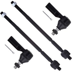 SCITOO 4pcs Front Suspension Kit Inner Tie Rod End Outer Tie Rod End Fit 1990-1991 For Lexus Es250 1987-1991 For Toyota Camry 1986-1989 For Toyota Celica