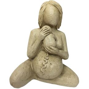 Pregnant Women Body Statue, Woman Postpartum Figure, Great Mother Sculpture for Home Decor, Baby Birth Process Memorial Statue, Collectible Gifts