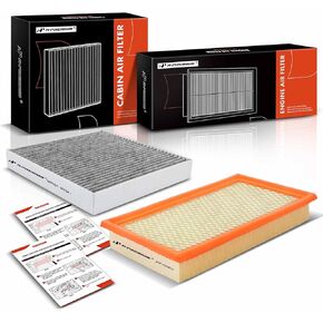 A-Premium 2-PC Engine & Cabin Air Filter with Activated Carbon Compatible with Ford Explorer/Police Interceptor Utility 2020-2023 & Lincoln Aviator 2020-2023, 2.3L 3.0L, Replace# JX6Z19N619BA