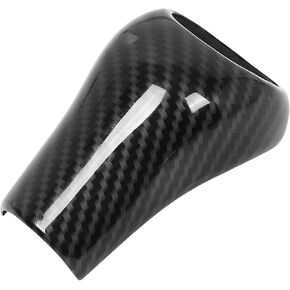 Unifizz Car Gear Shift Knob Panel Cover Carbon Fiber Pattern Sticker for Mercedes-Benz A/C-Class 2004-2011