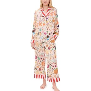 Karen Mabon Women's Holiday Feast Long Pajama Set