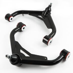 Lift Front Upper Control Arms fit for 2000-2010 Silverado 2500HD, 3500HD, 2-4" Suspension Adjustable Control Arms with ball joint fit for 2000-2010 Sierra 2500HD 3500HD Replaces (Pair, Red)