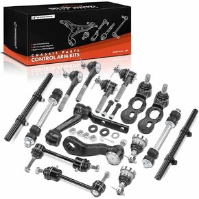A-Premium Set of 16, Front Upper Lower Ball Joint, Inner Outer Tie Rod End, Front Rear Sway Bar Link, Compatible with - 1995-1997 - for Ford Crown Victoria & Lincoln Town Car & Mercury Grand Marquis